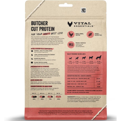 VE Freeze Dried Chicken Entree Mini Nibs