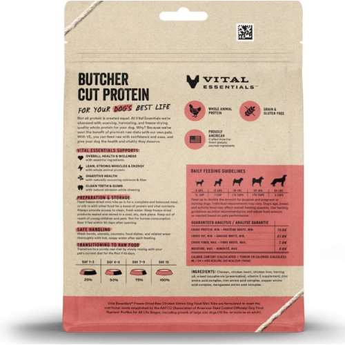 VE Freeze Dried Chicken Entree Mini Nibs