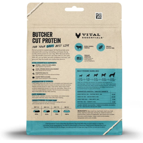 VE Freeze Dried Beef Entree Mini Nibs