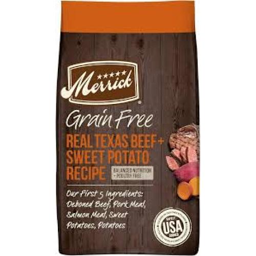 Merrick Grain Free Real Beef & Sweet Potato Dog  4 lb