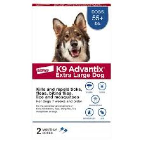 Elanco K9 Advantix Topical Flea & Tick Treatment & Prevention for Dogs 2-Month Supply, 1ea/XL Dogs
