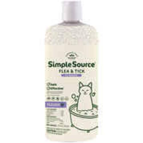 Vet IQ Simple Source Flea & Tick Cat Shampoo 12 oz
