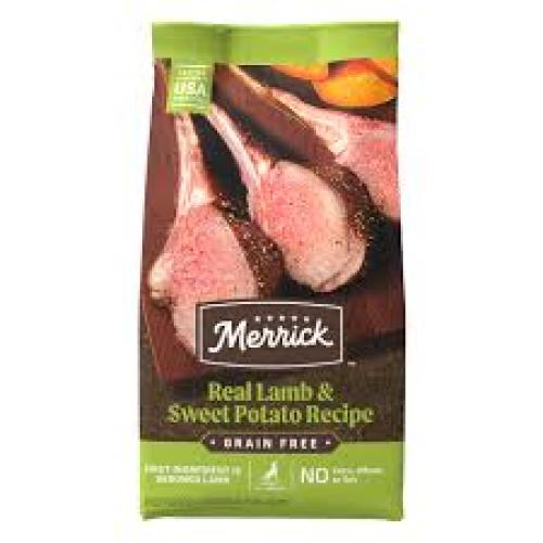 Merrick Grain-Free Dry Dog Food Real Lamb & Sweet Potato Recipe 22lb