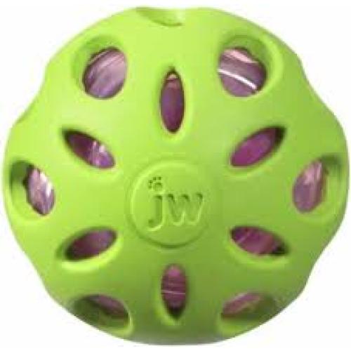 JW Pet Crackle Heads Crackle Ball Dog Toy Assorted, 1ea/SM