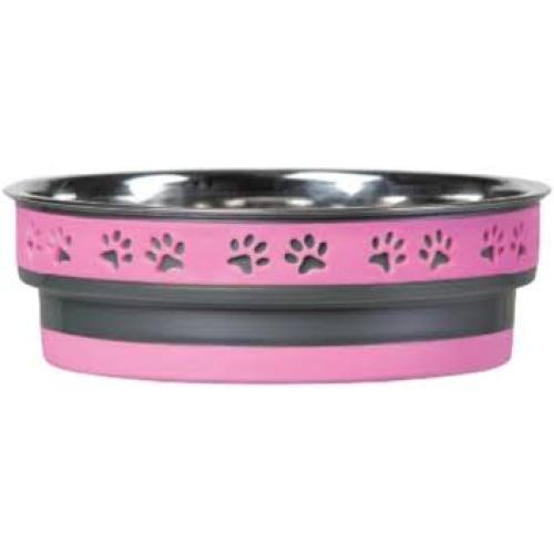 Loving Pets Corsa Pet Bowl Fiery Pink, 1ea/SM
