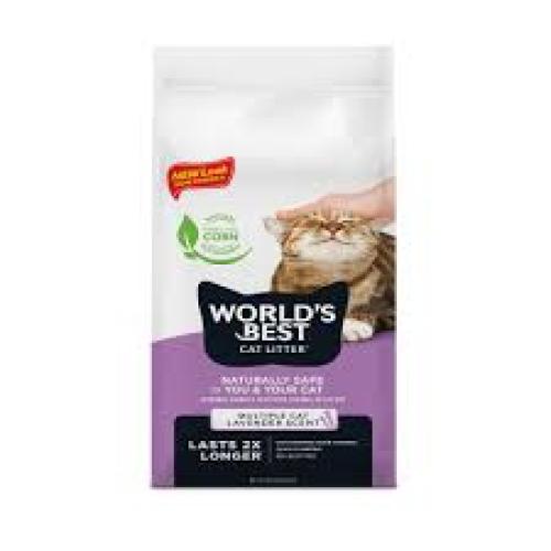 World's Best Cat Litter Multiple Cat Lavender Scented Cat Litter 1ea/15 lb