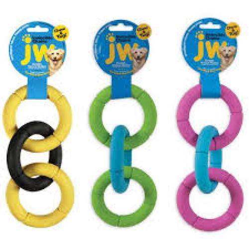 JW Pet Invincible Single Chain Dog Toy Assorted