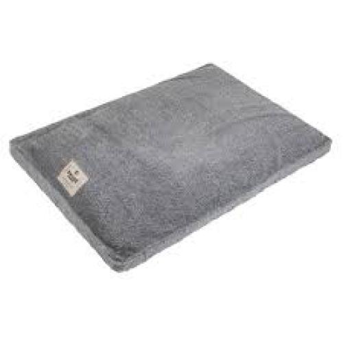 Happy Tails Chenille Bed  Large Chenille Grey 36 in. X 27 in. X 3 in.
