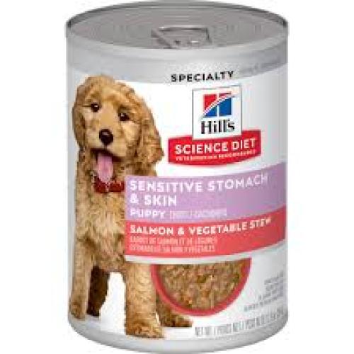 Hill's Science Diet Puppy Sensitive Stomach & Skin Salmon & Vegetable Stew 12.5 oz