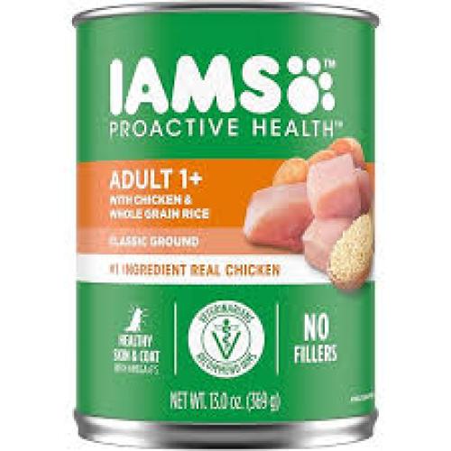 Iams Adult Proactive Health Pate Chicken and Rice Canned Dog Food - 13 oz