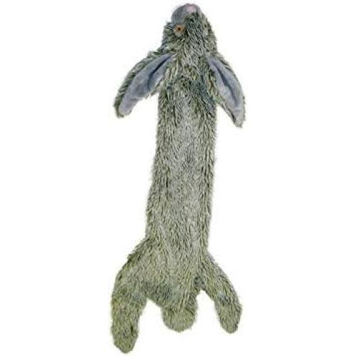 SPOT by Ethical Products Skinneeez - The Original Stuffless Dog Squeak Tug Toy Rabbit