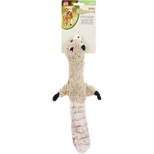 Spot Plush Skinneeez Multicolored  Mini Raccoon Dog Toy 15 in