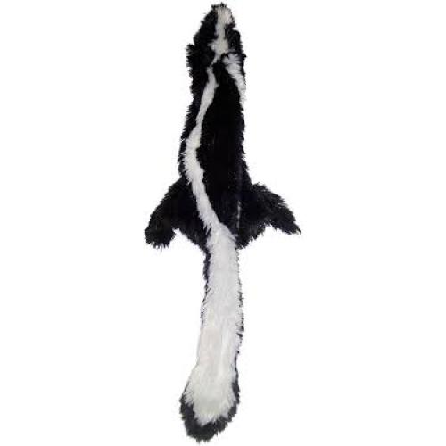 Spot Plush Skinneeez Multicolored  Mini Skunk Dog Toy 15 in