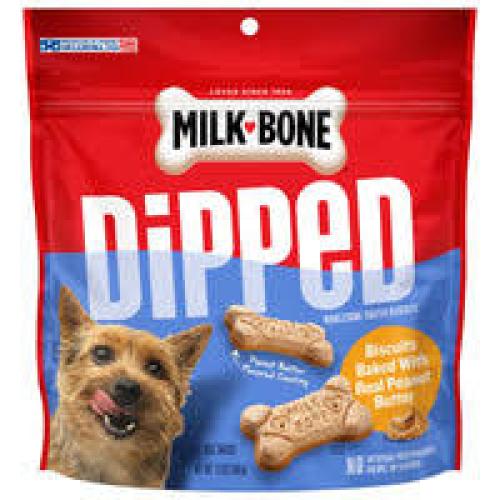 Milk-Bone Dipped Dog Biscuits Baked With Peanut Butter 12 oz