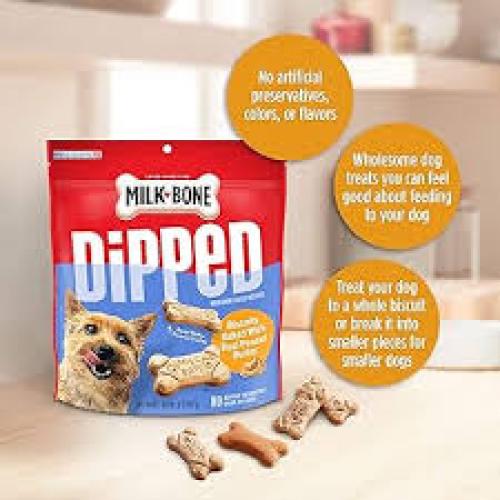 Milk-Bone Dipped Dog Biscuits Baked With Yogurt 12 oz