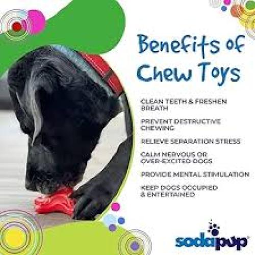 SodaPup Candy Cane – Durable Dog Chew Toy Made in USA from Non-Toxic