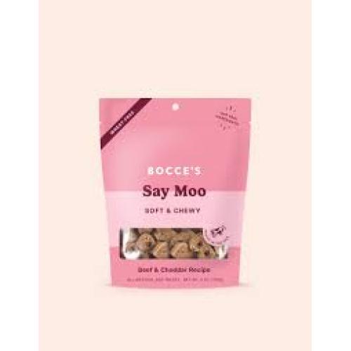 Bocce's Bakery Say Moo Beef & Cheddar Recipe Soft & Chewy Dog Treats 6 oz