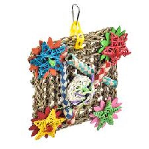 A & E Cages Happy Beaks Deluxe Vine Mat Bird Toy 1ea/SM