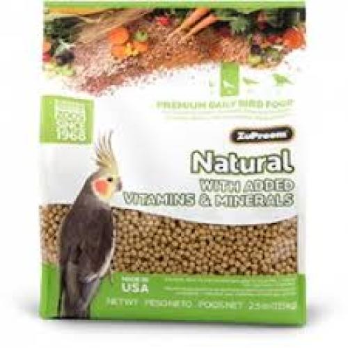 ZuPreem Natural Smart Pellets Bird Food for Medium Birds 2.25 lbs