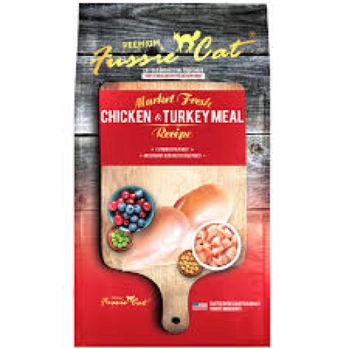 Fussie Cat Market Fresh Chicken & Turkey Recipe Grain-Free Dry Cat Food  10 lbs