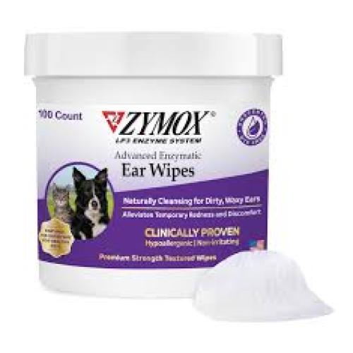 Zymox Enzymatic Ear Wipes for Dogs, Count of 100
