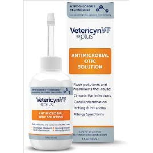 Vetericyn Plus VF Antimicrobial Otic Solution: 3oz