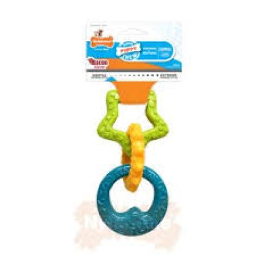 Nylabone Puppy Power Rings Chew Toy - Tough and Durable Puppy Chew Toy for Teething