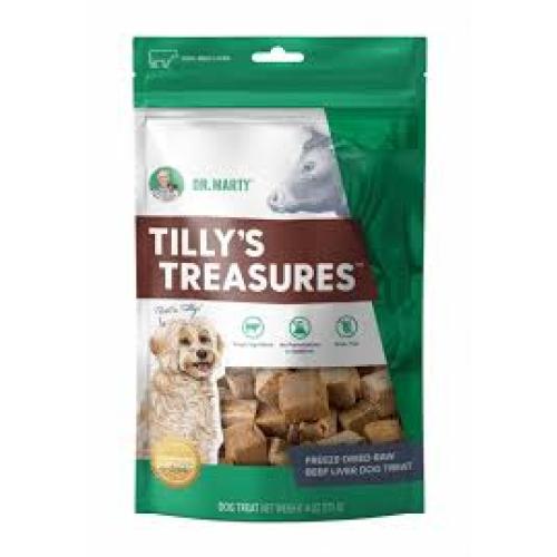 Dr. Marty Tilly's Treasures Beef Liver Dog Treat Freeze Dried  4 oz