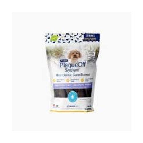 ProDen PlaqueOff System Natural Veg/Blueberry Dental mini Bone Dog Treats, 20 count