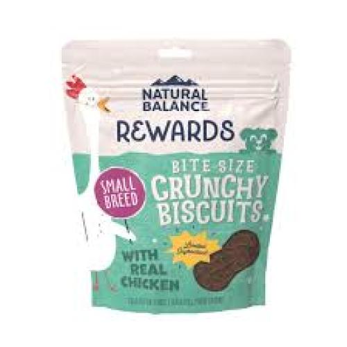 Natural Balance Limited Ingredient Rewards Crunchy Biscuits, Bite-Size Treats for Small-Breed Dogs,