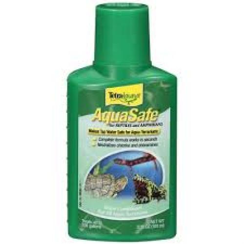 TetraFauna AquaSafe for Reptiles and Amphibians 3.38 Ounces, Aqua-Terrarium Water Conditioner, Makes