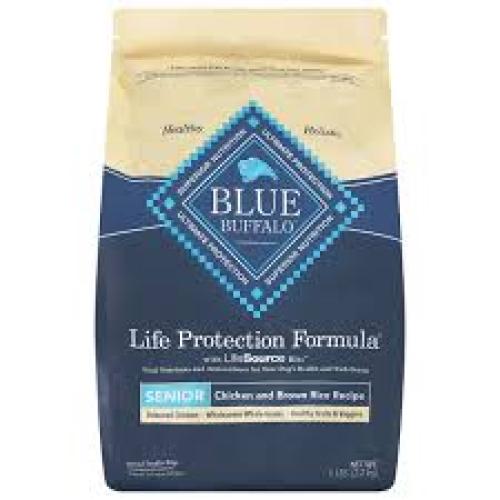 Blue Buffalo Life Protection Formula Senior Chicken & Brown Rice Recipe Dry Dog Food, 5-lb bag