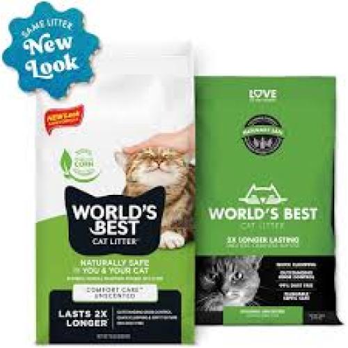 World's Best Cat Litter Comfort Care Unscented 15 lb