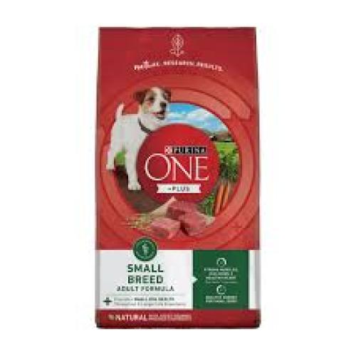 Purina ONE +Plus Adult Small Breed Lamb & Rice Formula Dry Dog Food, 7.4-lb bag