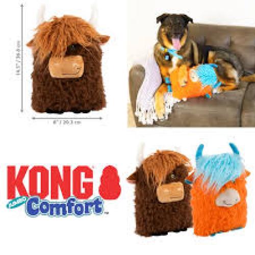 KONG Comfort Highland Cow Dog Toy Assorted, 1ea/XL