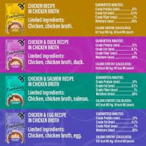 Tiki Cat Born Carnivore Complements Variety Pack Grain-Free Wet Cat Food Topper, 2.1-oz pouch, case