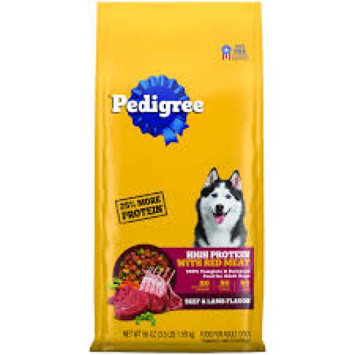 Pedigree High Protein Adult Dry Dog Food Beef And Lamb Flavor Dog Kibble, 44 Lb