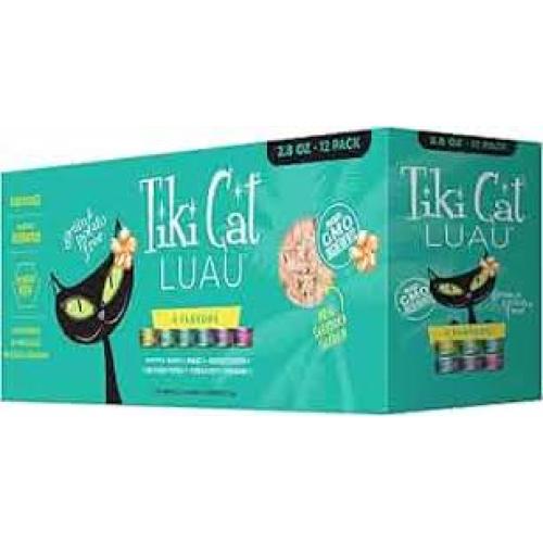Tiki Cat Luau Variety Pack Grain-Free Canned Cat Food, 2.8-oz, case of 12