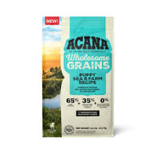 Acana Wholesome Grains Sea & Farm Dry Puppy Food Salmon & Pork, 1ea/4 lb