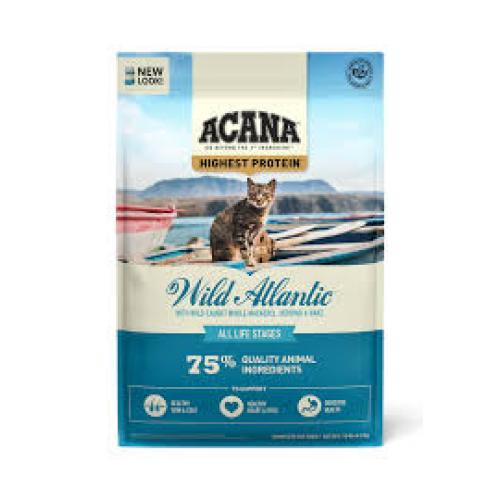 Acana Highest Protein Wild Atlantic Dry Cat Food Mackerel, Herring & Hake, 1ea/4 lb