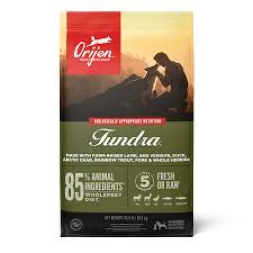Orijen Tundra Grain Free Fresh or Raw Dry Dog Food Lamb, Venison, Duck, Char, Trout,, 1ea/4.5 lb