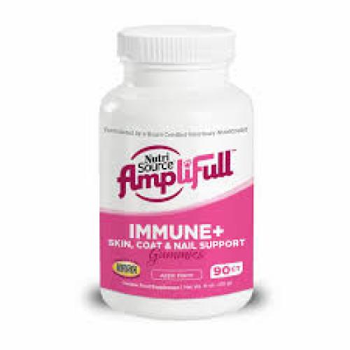 Nutri Source Amplifull Immune+ Skin, Coat & Nail Support Gummies 90ct