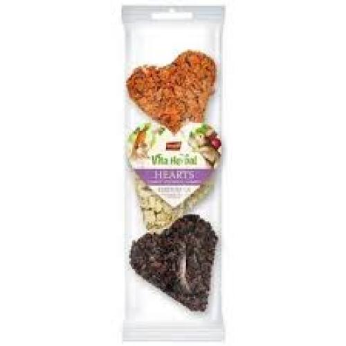 A & E Cages Vitapol Vita Herbal Hearts Small Animal Treats Carrot, Beetroot & Parsnip, 1ea/3 pk