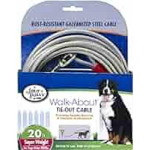 Four Paws Dog Super Tie Out Cable, Heavy Weight  20 ft
