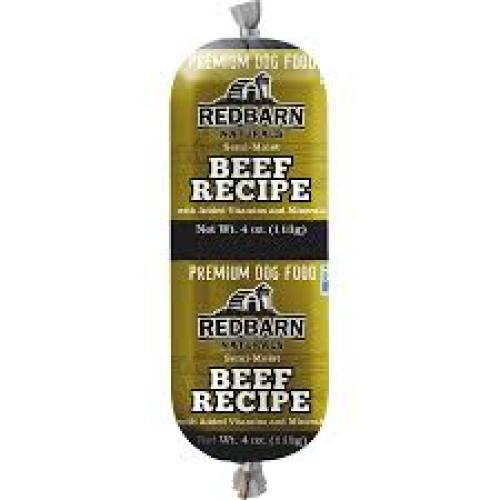 Redbarn Pet Products Dog Food RollBeef 4 oz