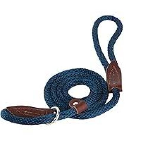 OmniPet British Rope Slip Lead 6' - Blue