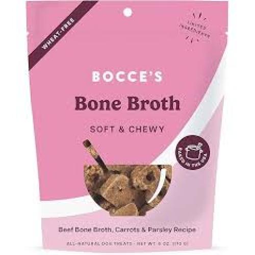 Bocces Bone Broth Crunchy Biscuits Dog Treats 5oz