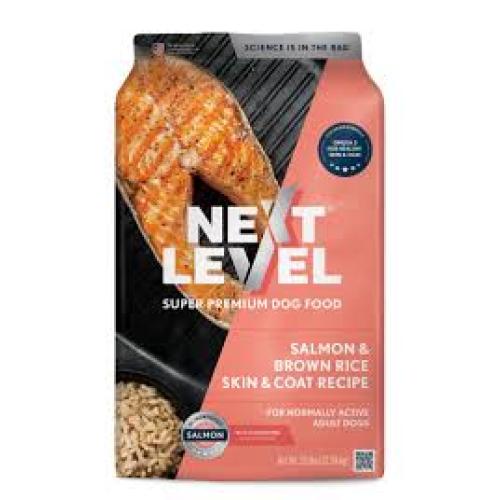 Next Level Salmon & Brown Rice Skin & Coat Recipe Adult Dry Dog Food 1ea/4 lb