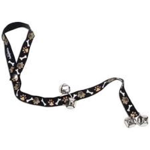 Coastal Potty Training Bells Tan/Black Paws 31"