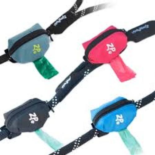 ZippyPaws Leash Attachment Poop Bag Dispenser, Hibiscus Pink